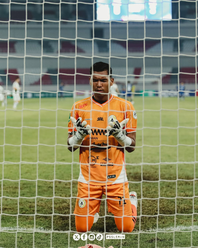 Muhammad Fahri, kiper PSS Sleman. Foto: Instagram @pssleman