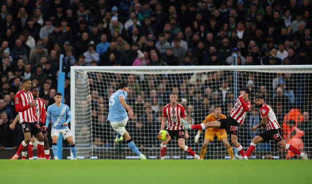 Man City vs Sunderland di Liga Inggris. Foto: Phil Noble/REUTERS