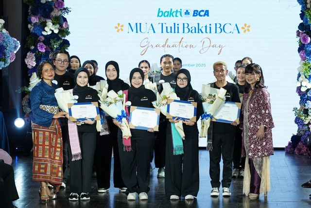 Graduation Day MUA Tuli Bakti BCA 2025 di Jakarta, Rabu (3/12/2025). Foto: BCA