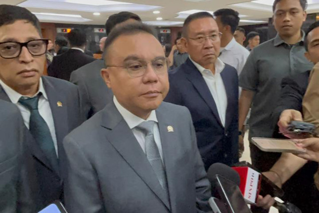 Ketua Harian DPP Gerindra Sufmi Dasco Ahmad di DPR. Foto: Abid Raihan/kumparan