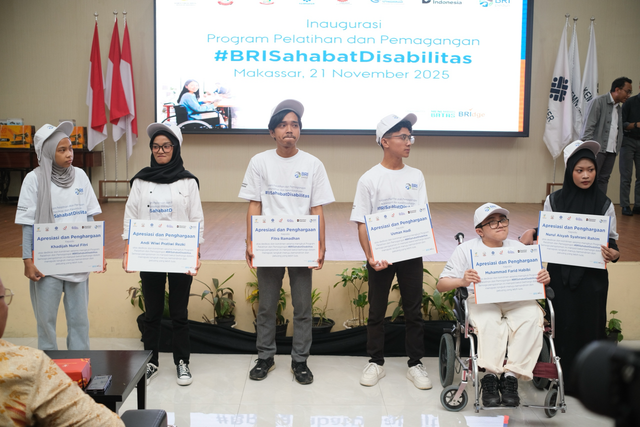 BRI Peduli gelar program pelatihan dan pemagangan BRI Sahabat Disabilitas di Makassar. Foto: Dok. BRI
