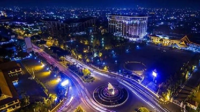 Suasana malam di Kota Pekanbaru. Foto: Pemkot Pekanbaru