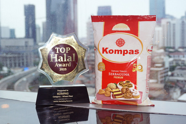 Terigu Kompas raih Top Halal Award 2025. Foto: Dok. Terigu Kompas