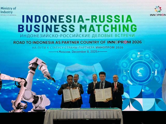 Indonesia dan Rusia melaksanakan kerja sama untuk pengembangan industri.