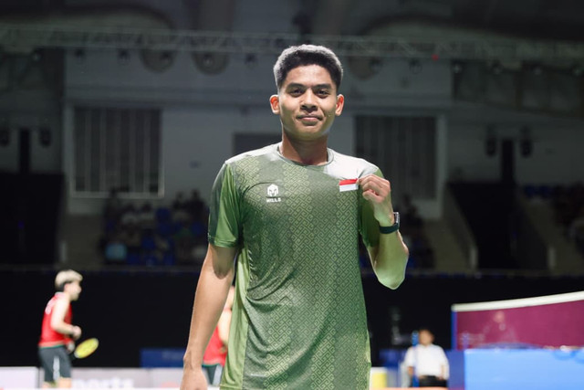 Zaki Ubaidillah (Ubed) di SEA Games 2025 yang digelar di Thailand. Foto: Dok PBSI