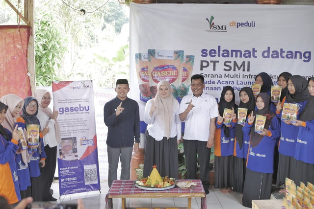 Launching Program UMKM Gula Semut Bungbulang "Gasebu", Program Pemberdayaan Kolaborasi DT Peduli dan PT SMI (Sumber : DT Peduli