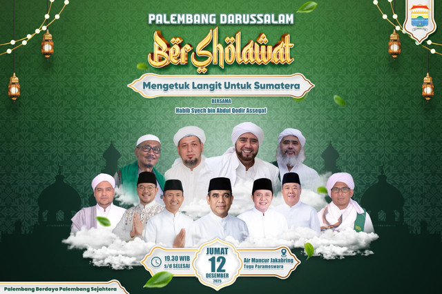 Agenda keagamaan akbar, Palembang Darussalam Bersholawat/ist. 