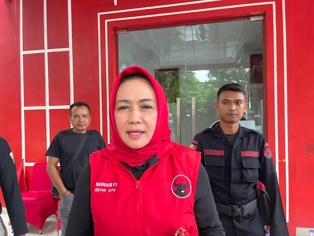 Ketua DPD PDI Perjuangan Lampung Winarti | Foto : Eka Febriani / Lampung Geh