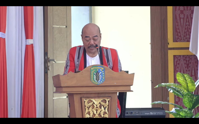 Ketua Panitia Seminar Percepatan Pembentukan Daerah Otonomi Baru Provinsi Kapuas Raya, Kartiyus. Foto: Dok. Istimewa