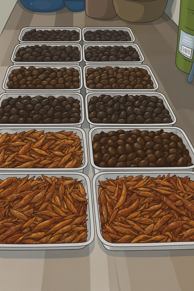 Ilustrasi kepompong dan putul goreng (gambar: ChatGPT Image)