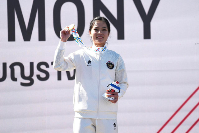 Tim Cycling Indonesia ROAD RACE ITT Woman (Individual Time Trial) atas Nama Ayustina Delia di SEA Games 2025 Thailand pada Senin (15/12/2025). Foto: Dok. Istimewa