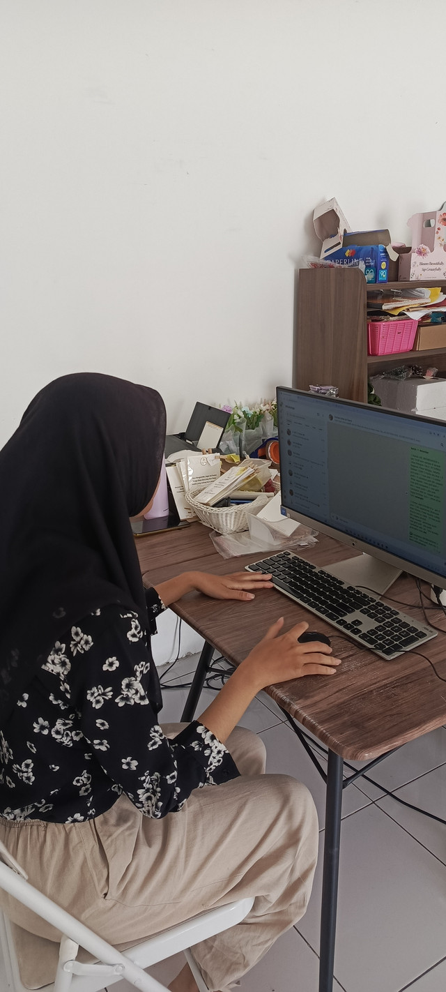 Kegiatan bekerja dgn berbantuan ai #ilustrasi kerja