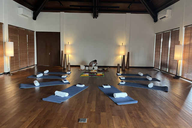 Menikmati salah satu fasilitas sound healing ketika menginap di Kleo Seminyak Bali. Foto: Ela Nurlaela/kumparan