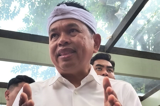 Gubernur Jawa Barat Dedi Mulyadi di Gedung Sate Bandung, Rabu (17/12/2025). Foto: Linda Lestari/kumparan