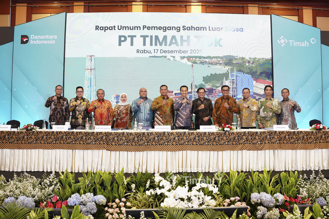 Rapat Umum Pemegang Saham Luar Biasa (RUPSLB) PT Timah (Persero) Tbk (TINS), Rabu (17/12/2025). Foto: Dok. PT Timah