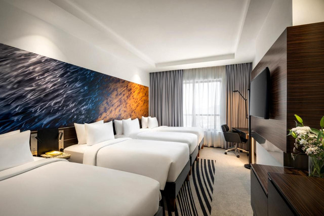 Salah satu kamar di Hotel Novotel Thakher City Makkah Foto: Dok novotelthakhercity.sa-makkah.com