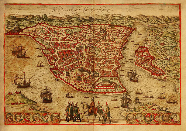Peta Lama Istanbul ilustrasi. Foto by Istock