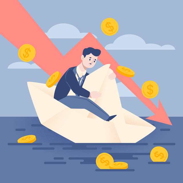 ilustrasi bankruptcy; sumber : freepik.com