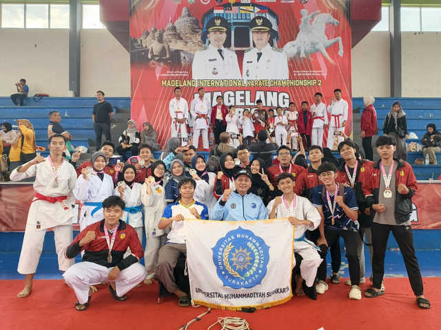 Atlet Lemkari UMS usai bertanding. Dok.Pribadi