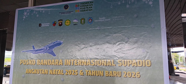 Posko Terpadu Angkutan Udara Natal dan Tahun Baru (Nataru) 2025/2026 di Bandara Internasional Supadio Pontianak. Foto: Dok. Istimewa