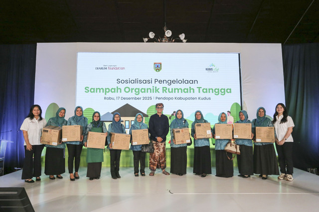 Kegiatan sosialisasi pengelolaan sampah organik rumah tangga di Pendapa Kabupaten Kudus. Foto: Dok. Djarum Foundation