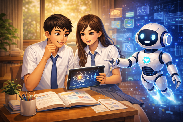 Walaupun teknologi makin canggih, kerja sama tetap jadi hal penting (Gambar: ChatGPT Image)