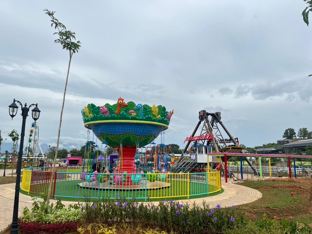 Destinasi wisata baru, Navara City Park yang berlokasi di Jalan P. Tirtayasa, Sukabumi, Kecamatan Sukabumi, Kota Bandar Lampung | Foto : Eka Febriani/ Lampung Geh