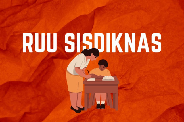 Revisi UU Sisdiknas (Ilustrasi AI)