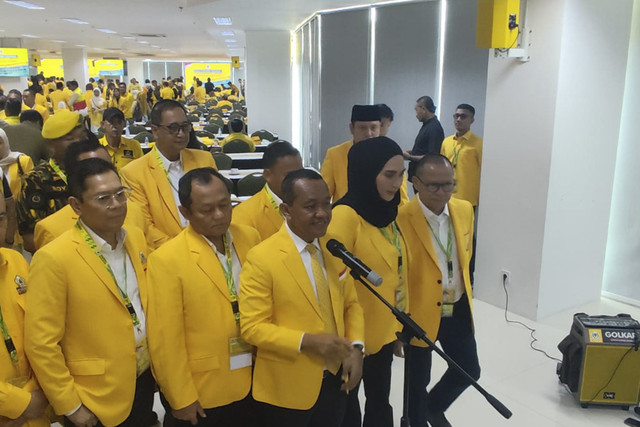 Ketua Umum Golkar, Bahlil Lahadalia, dalam kegiatan Rapimnas Golkar di Kantor DPP Golkar, Jakarta, Sabtu (20/12/2025). Foto: Rachmadi Rasyad/kumparan