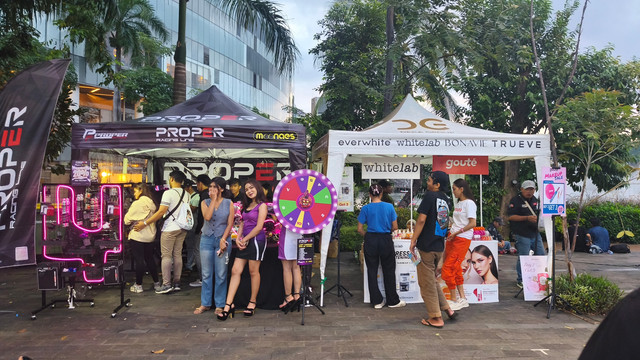 Aktivitas Yamaha Rev Festival di Senayan Park selama 20-21 Desember 2025. Foto: Sena Pratama/kumparan