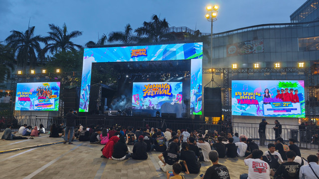 Aktivitas Yamaha Rev Festival di Senayan Park selama 20-21 Desember 2025. Foto: Sena Pratama/kumparan