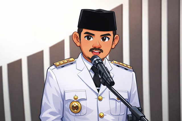 Bupati Bekasi, Ade Kuswara Kunang, Tertangkap OTT KPK (Gambar ilustrasi AI)