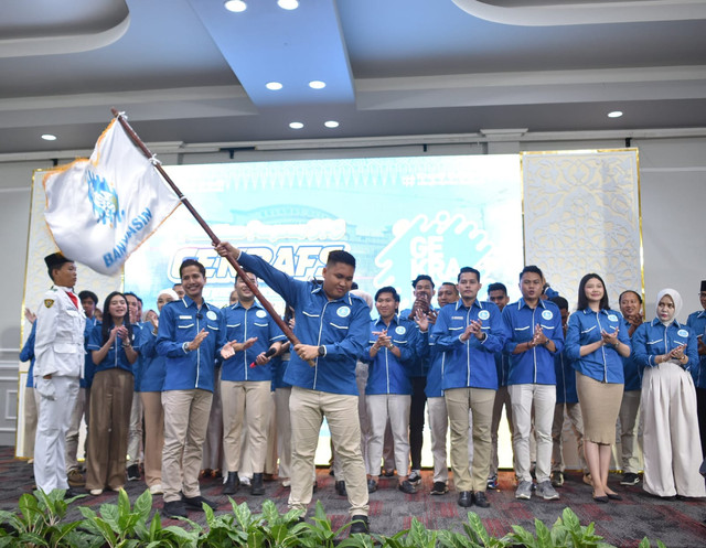 Politisi asal partai Gerindra, Kabupaten Banyuasin, Noor Ishmatuddin resmi dilantik menjadi Ketua Umum DPC Gerakan Ekonomi Kreatif Nasional (Gekrafs) periode 2025-2028/ist. 