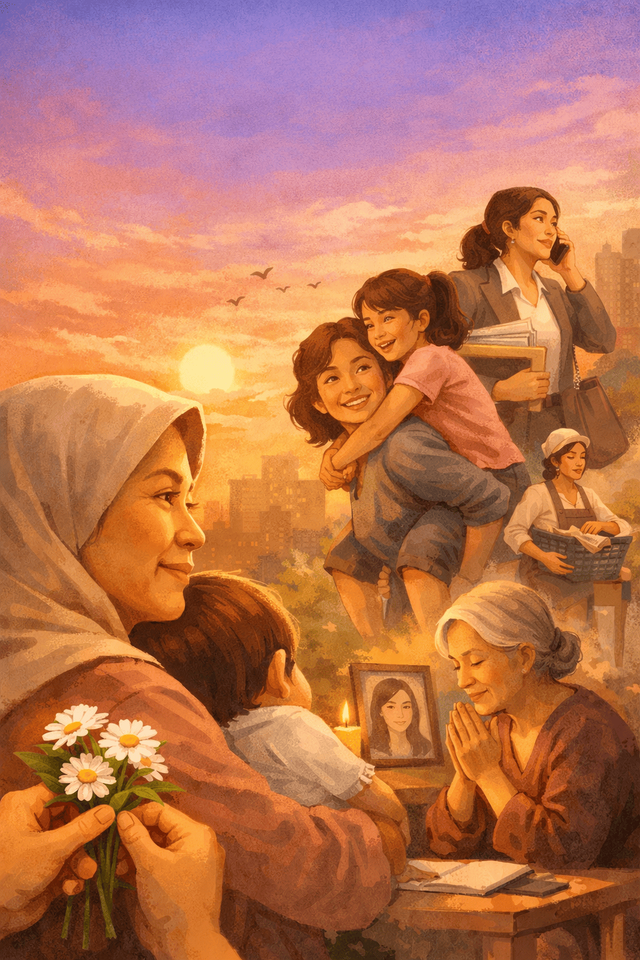 ilustrasi : Kasihh sayang Ibu (sumber : Pribadi)