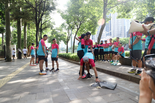 Keserian Fun Run pada Minggu (21/12). Foto: kumparan