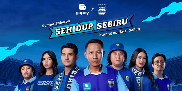 Mengusung semangat “Sehidup Sebiru – No Fans Left Behind”, kolaborasi ini dirancang untuk memastikan seluruh Bobotoh dapat menikmati pengalaman mendukung Persib dengan praktis lewat aplikasi GoPay. Foto: dok. GoPay