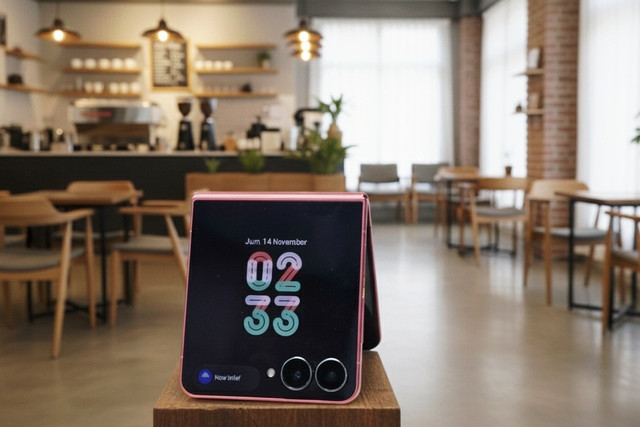 Galaxy Z Flip7 dan Gemini AI jadi solusi naikan level bisnismu. Foto: Samsung