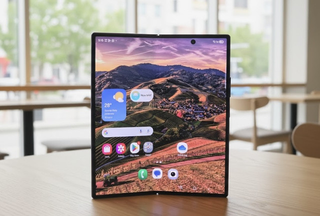 Samsung Galaxy Z Fold7 didukung Gemini AI, didesain untuk Remote Worker yang mengutamakan fleksibilitas, multitasking, dan efisien tanpa harus pakai perangkat lain. Foto: Dok. Samsung