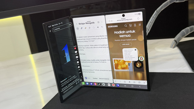 Samsung Galaxy Z TriFold. Foto: Muhammad Fikrie/kumparan