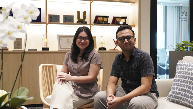 Sarah (kiri) dan Rayhan (kanan), peserta Nestle Management. Foto: Dok. Nestle Indonesia