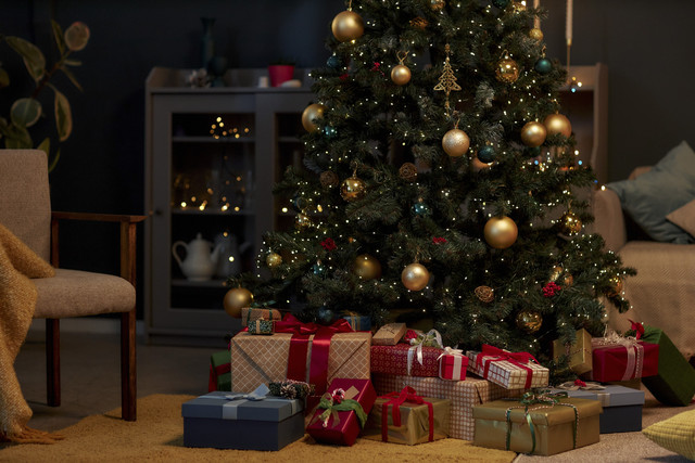 Ilustrasi warna hijau dan merah saat Natal. Foto: Shutterstock