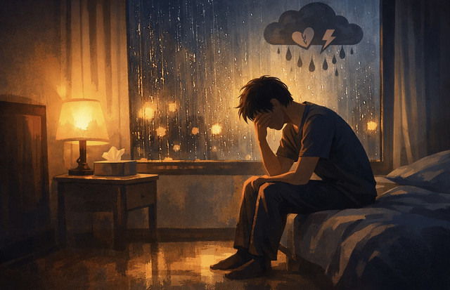 Ilustrasi menangis | Foto: AI Generated