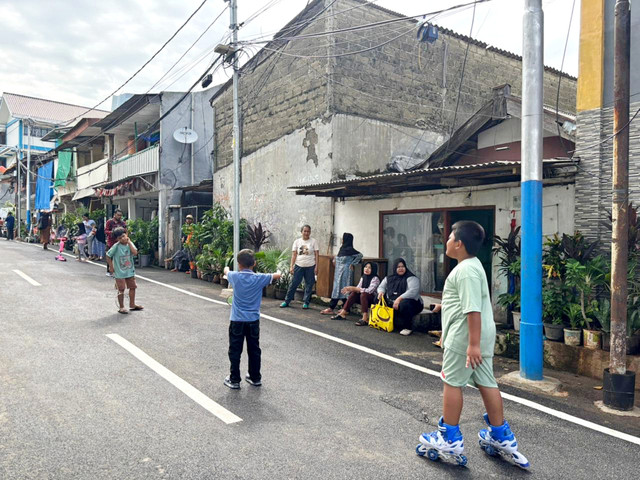 Suasana di Jalan Karet Pasar Baru Barat, Jakarta Pusat, Senin (29/12/2025). Foto: Amira Nada/kumparan