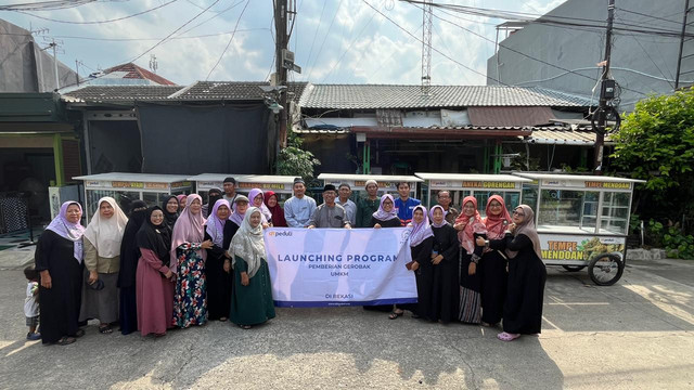 Launching Program UMKM Binaan DT Peduli Bekasi dan DKM Al Istiqomah PT Epson (Sumber : DT Peduli)