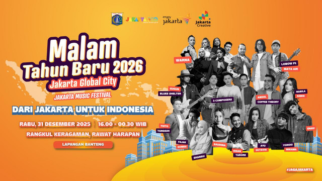 Jakarta Music Festival 2025 yang digelar di Lapangan Banteng. Foto: Dok. Istimewa