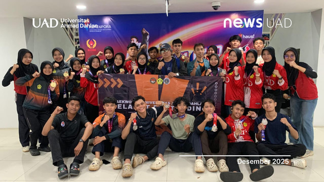 UKM Taekwondo Universitas Ahmad Dahlan (UAD) Borong 22 Medali pada Koni Cup Series 6 (Foto. UKM Taekwondo UAD)