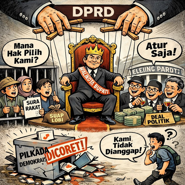 Ilustrasi Pilkada via DPRD. Sumber: ChatGPT