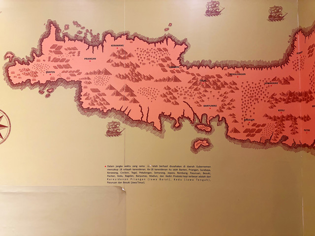 Display sejarah kopi wilayah Banten di Museum Multatuli, Rangkasbitung, Banten. Foto: Najma Ramadhanya/kumparan