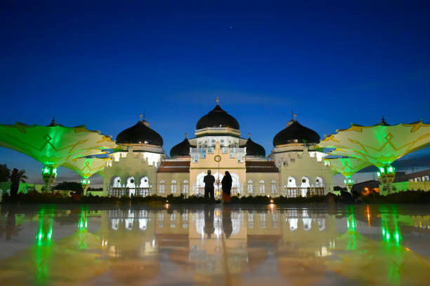 Potret masjid Baiturahman di Banda Aceh foto by Pixabay