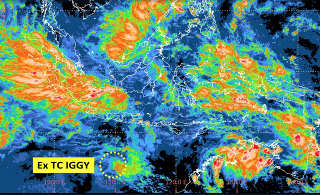 Eks Siklon Iggy, 2/1/2026. Foto: Dok. BMKG